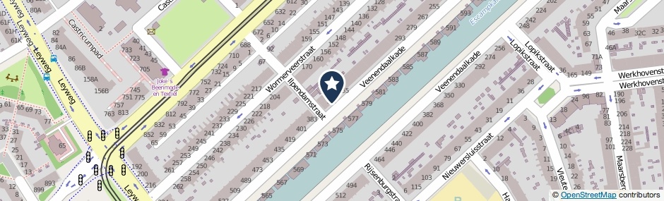 Kaartweergave Veenendaalkade 371 in Den Haag