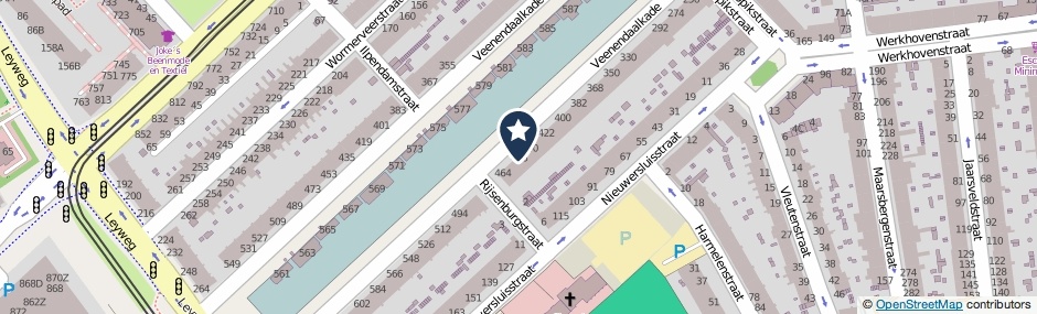 Kaartweergave Veenendaalkade 448 in Den Haag