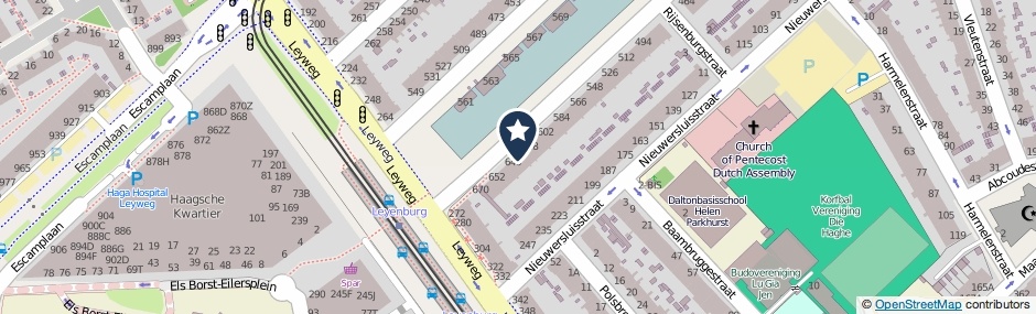 Kaartweergave Veenendaalkade 630 in Den Haag