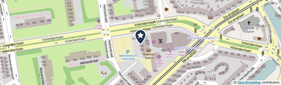 Kaartweergave Volendamlaan 746 in Den Haag