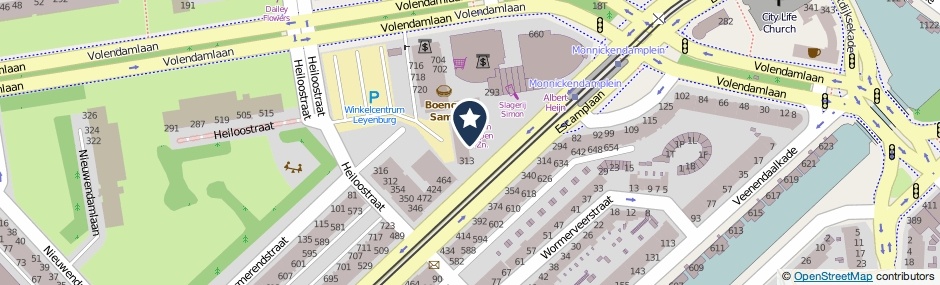 Kaartweergave Volendamlaan 802 in Den Haag