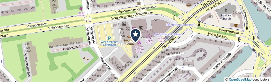 Kaartweergave Volendamlaan 810 in Den Haag