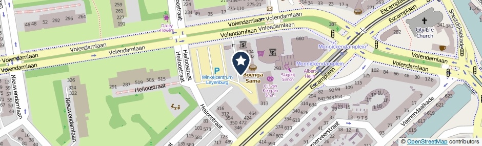 Kaartweergave Volendamlaan 830 in Den Haag