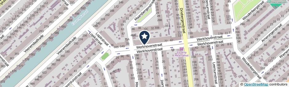 Kaartweergave Werkhovenstraat 123 in Den Haag