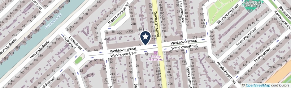 Kaartweergave Werkhovenstraat 67 in Den Haag