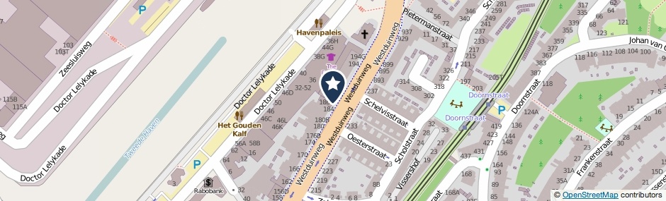 Kaartweergave Westduinweg 186-B in Den Haag