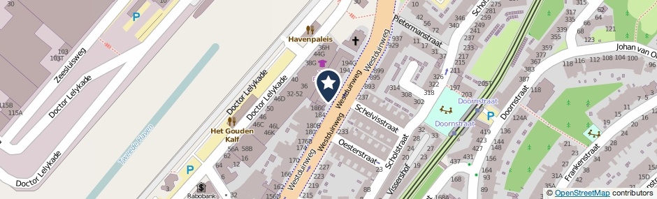 Kaartweergave Westduinweg 188-B in Den Haag