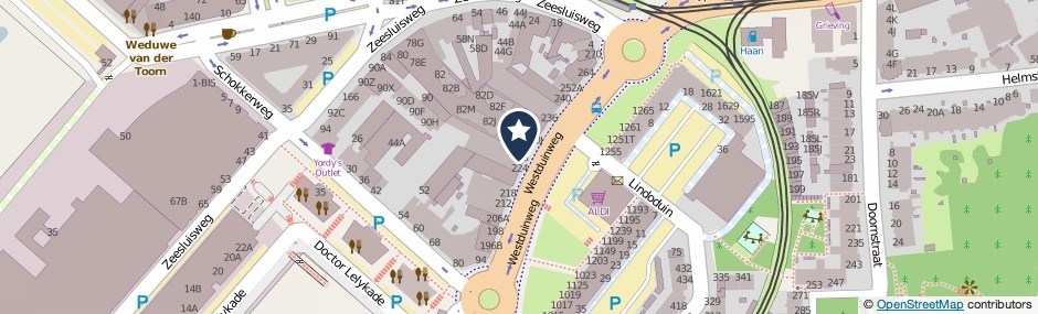Kaartweergave Westduinweg 226 in Den Haag
