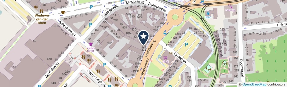 Kaartweergave Westduinweg 230-A in Den Haag