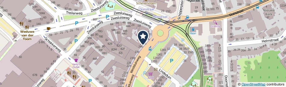 Kaartweergave Westduinweg 248-A in Den Haag