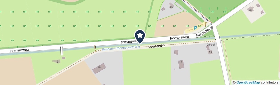 Kaartweergave Janmansweg in Den Ham (Overijssel)