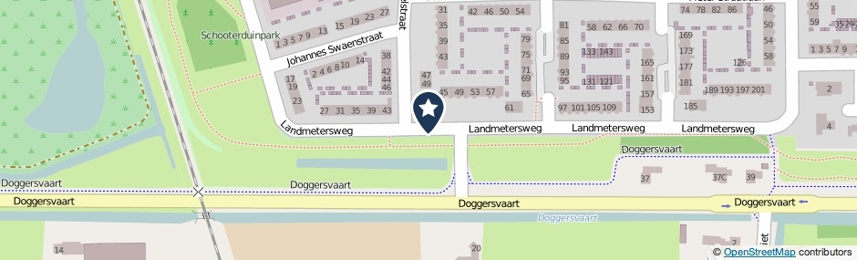 Kaartweergave Landmetersweg in Den Helder