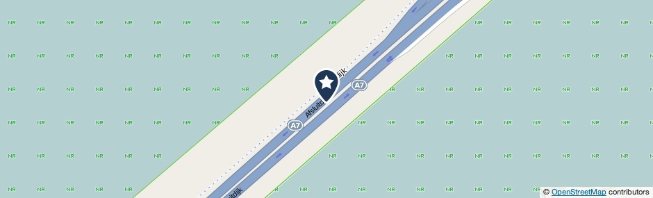 Kaartweergave Afsluitdijk in Den Oever