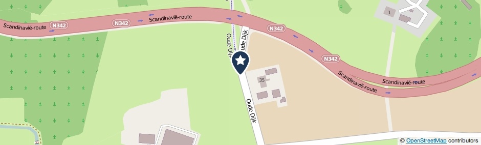 Kaartweergave Oude Dijk in Denekamp
