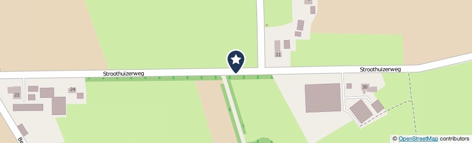 Kaartweergave Stroothuizerweg in Denekamp