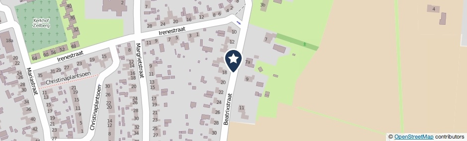Kaartweergave Beatrixstraat in Deurne