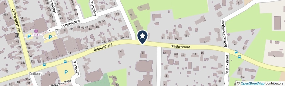 Kaartweergave Blasiusstraat in Deurne