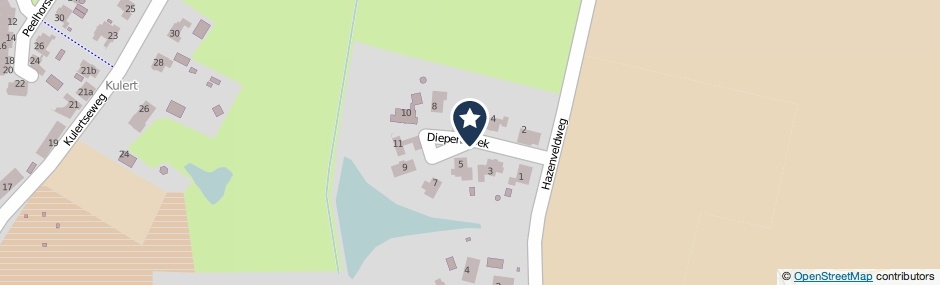 Kaartweergave Diepenbroek in Deurne