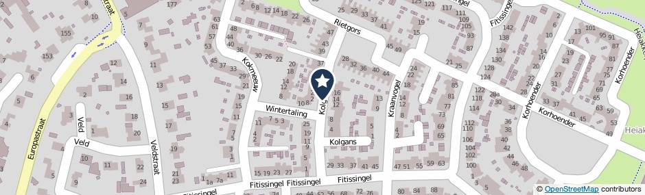 Kaartweergave Kolgans in Deurne