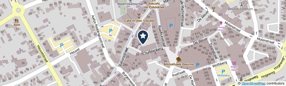 Kaartweergave Schuifelenberg in Deurne