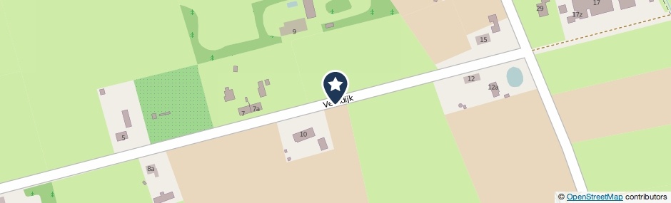 Kaartweergave Veendijk in Deurne
