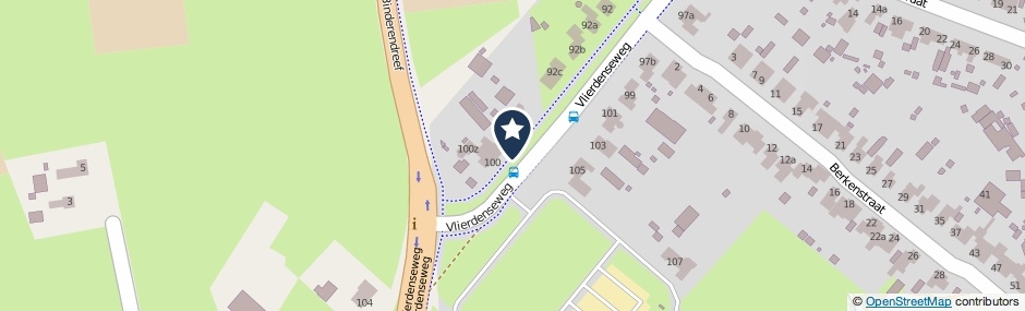 Kaartweergave Vlierdenseweg in Deurne