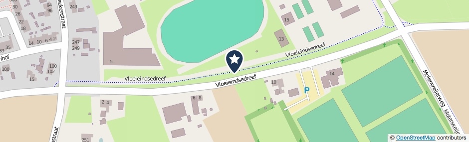 Kaartweergave Vloeieindsedreef in Deurne