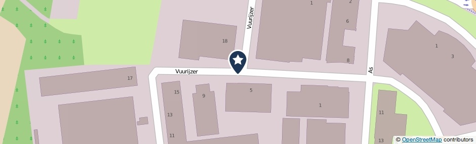 Kaartweergave Vuurijzer in Deurne
