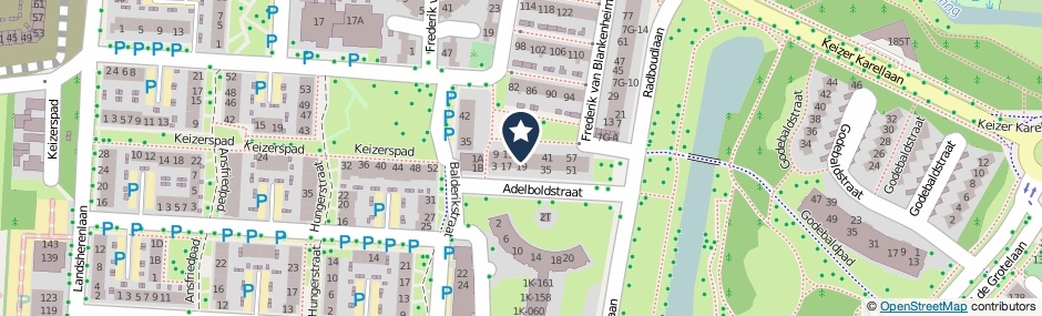Kaartweergave Adelboldstraat 23 in Deventer
