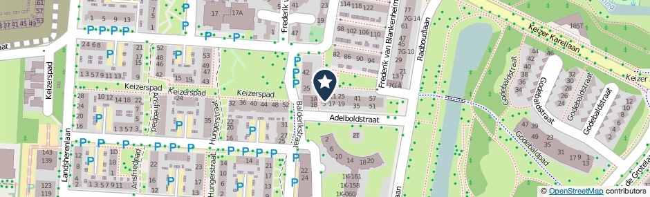 Kaartweergave Adelboldstraat 7 in Deventer