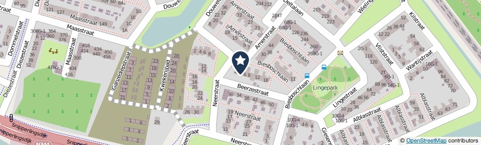 Kaartweergave Amerstraat 4 in Deventer