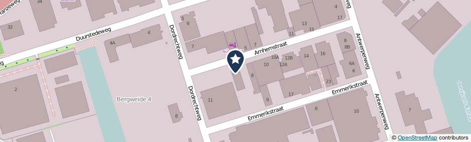 Kaartweergave Arnhemstraat 6 in Deventer