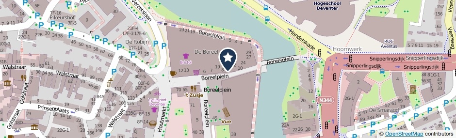 Kaartweergave Boreelplein 9 in Deventer