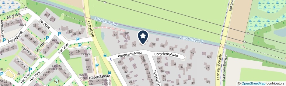 Kaartweergave Borgelerhofweg 50 in Deventer