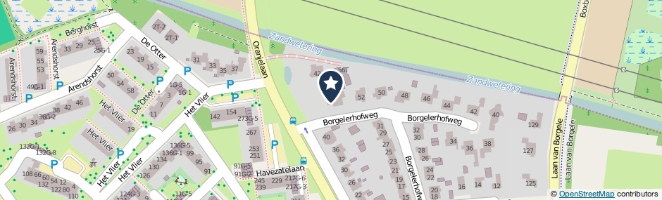 Kaartweergave Borgelerhofweg 54 in Deventer