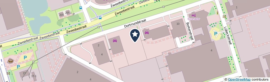 Kaartweergave Dortmundstraat 6-F in Deventer
