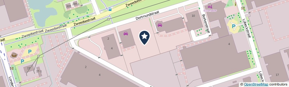 Kaartweergave Dortmundstraat 6-X in Deventer