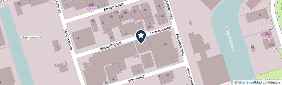 Kaartweergave Emmerikstraat 8 in Deventer
