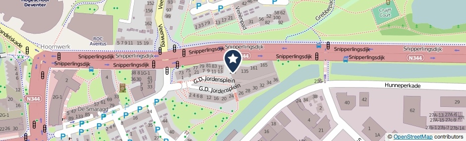Kaartweergave G.D. Jordensplein 119 in Deventer