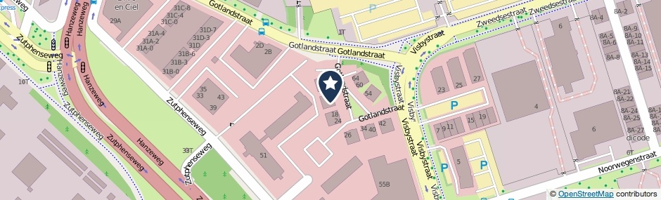 Kaartweergave Gotlandstraat 14 in Deventer