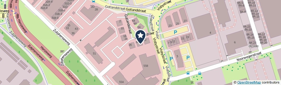 Kaartweergave Gotlandstraat 40 in Deventer