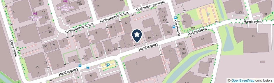 Kaartweergave Hamburgweg 17-A in Deventer
