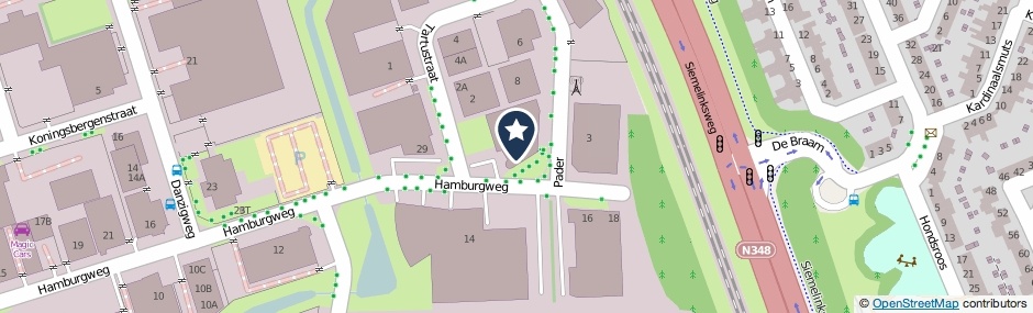 Kaartweergave Hamburgweg 31 in Deventer