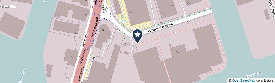 Kaartweergave Harderwijkerstraat 4-T in Deventer