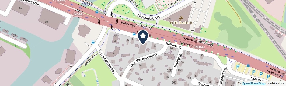 Kaartweergave Holterweg 8-A in Deventer