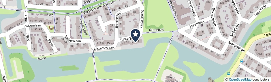 Kaartweergave Kastanjeweg 12 in Deventer