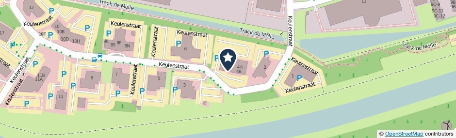 Kaartweergave Keulenstraat 4-A in Deventer