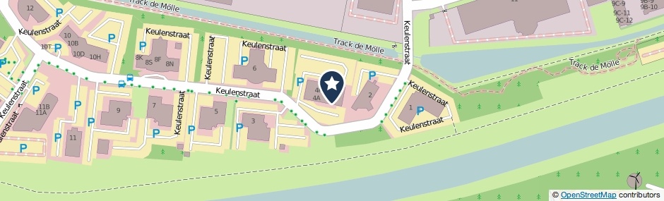 Kaartweergave Keulenstraat 4-B in Deventer