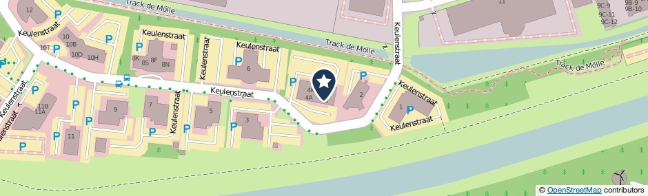 Kaartweergave Keulenstraat 4-D in Deventer