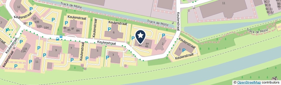 Kaartweergave Keulenstraat 4-G in Deventer